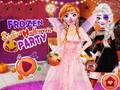 Игра Хелоуин парти на Frozen Sisters  онлайн