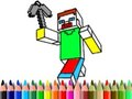 Игра Обратно към училище: Оцветяване на Minecraft  онлайн