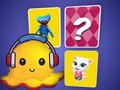 Игра Съвпадение на картата с памет октопод  онлайн