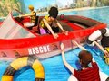 Игра Аварийна спасителна лодка на плажа  онлайн