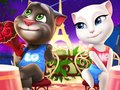 Игра Говорещият Том и Анджела Оцветяване  онлайн