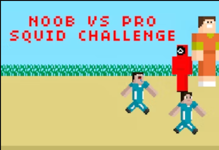 Игра Noob срещу Pro Squid Challenge  онлайн