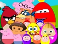 Игра Яйца на известни анимационни герои  онлайн