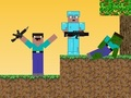 Игра Noob срещу Pro: Зомби апокалипсис  онлайн