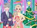 Игра Коледна подготовка на Frozen Family  онлайн
