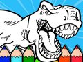 Игра Дино за оцветяване за деца  онлайн