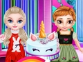 Игра Приготвяне на торта Малката принцеса Еднорог  онлайн