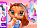 Игра Фризьорски салон за животни Кити  онлайн