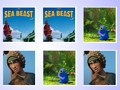 Игра Мачът на картата с памет на Sea Beast онлайн