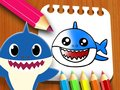 Игра Книжка за оцветяване Baby Shark  онлайн