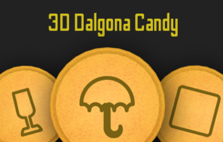 Игра 3D бонбони Dalgona  онлайн