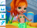 Игра Облечи хартиена кукла русалка  онлайн