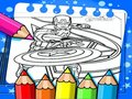Игра Книжка за оцветяване на Капитан Америка  онлайн