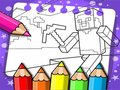 Игра Книжка за оцветяване Minecraft  онлайн