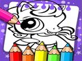 Игра Книжка за оцветяване на Littlest Pet Shop  онлайн