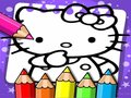 Игра Книжка за оцветяване Hello Kitty  онлайн