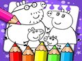 Игра Книжка за оцветяване на прасето Пепа  онлайн