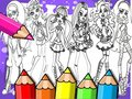 Игра Книга за оцветяване Monster High  онлайн