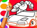 Игра Детска книжка за оцветяване за момчета  онлайн