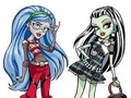 Игра Книжка за оцветяване за Monster High  онлайн