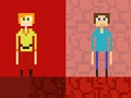 Игра Stickman Steve срещу Alex Nether  онлайн