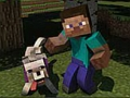 Игра Minicraft: Приключението на Стив и вълк  онлайн