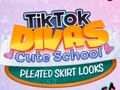 Игра TikTok Divas Визия на сладка училищна плисирана пола  онлайн