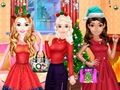 Игра Модно коледно парти за момичета  онлайн