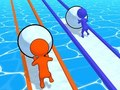 Игра Състезание със снежни топки  онлайн