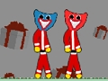 Игра HuggyBros Коледа  онлайн