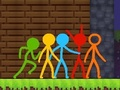 Игра Stickman Parkour 2: Lucky Block онлайн