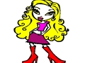 Игра Лесно оцветяване Bratz  онлайн
