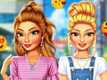Игра Скъсани дънки за супер момичета  онлайн
