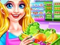 Игра Момиче в супермаркет Почистване  онлайн