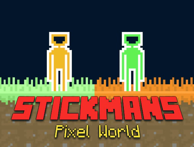 Игра Светът на пикселите на Stickmans  онлайн