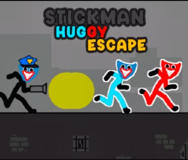 Игра Stickman huggy бягство онлайн