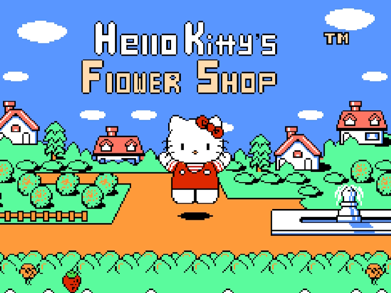 Игра Hallo Kitty Flower Garden онлайн