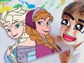 Игра Книжка за оцветяване: Замръзналото кралство  онлайн
