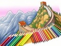 Игра Книжка за оцветяване: Великата стена  онлайн