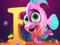 Игра Книжка за оцветяване: буква F  онлайн