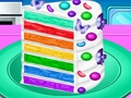 Игра Направете торта Rainbow Confetti  онлайн