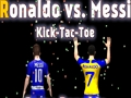 Игра Меси срещу Роналдо Kick Tac Toe  онлайн