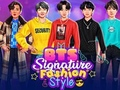 Игра Подписан моден стил на BTS  онлайн
