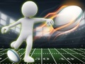 Игра Stickman Rugby Run and Kick онлайн