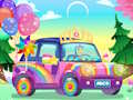 Игра Декор Rainbow Car  онлайн
