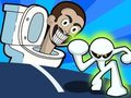 Игра Stickman срещу Skibidi Toilet  онлайн