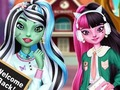 Игра Чудовищните момичета обратно на училище  онлайн