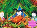 Игра Пъзел: Честит Ден на благодарността  онлайн