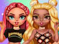 Игра Rainbow Girls се обличат предизвикателство онлайн