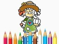 Игра Книжка за оцветяване: Плашило  онлайн